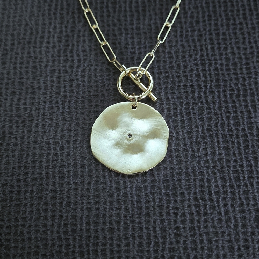 Mia Fiore Gold💛 Aztec🦅🐍🌵 Medallion🏅 Chain⛓️ Necklace - NWT - Picture 12 of 16